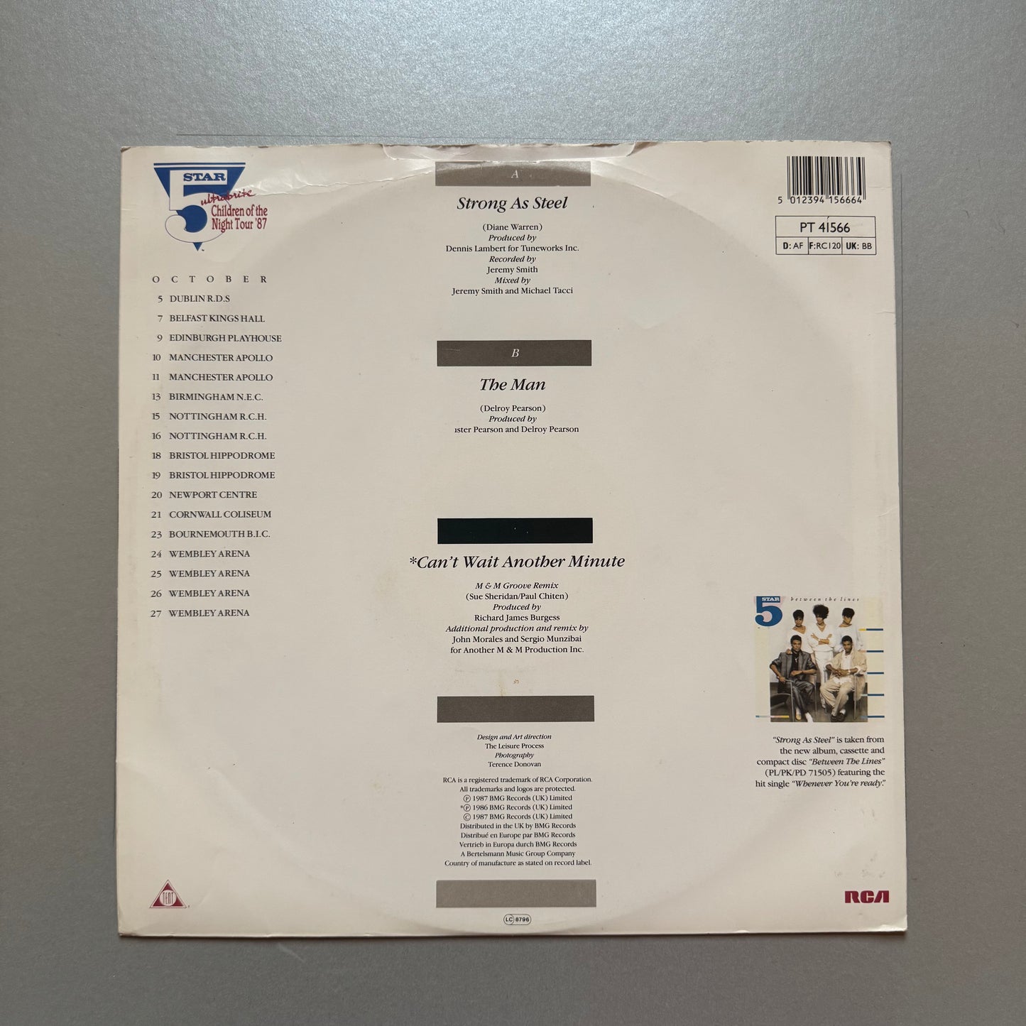 Five Star Strong as Steel UK 12" single