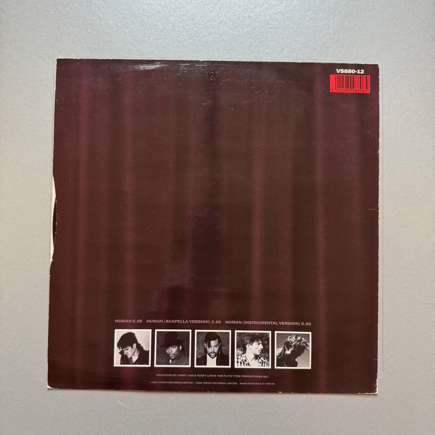 Human League Human UK 12" single