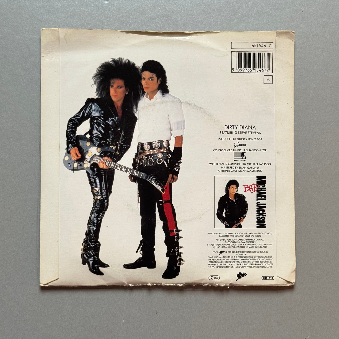 Michael Jackson Dirty Diana UK 7” single w/standee