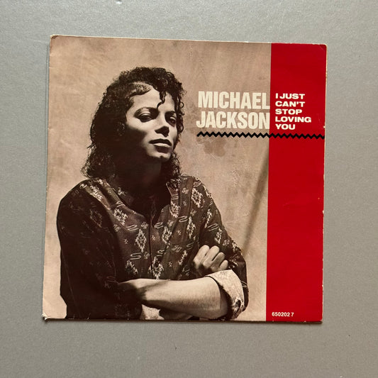 Michael Jackson I Just Can’t Stop Loving You UK 7” single