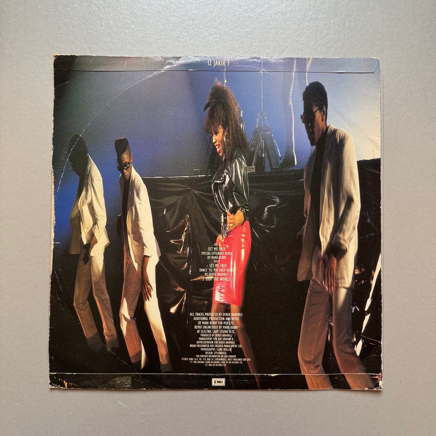 Jaki Graham Set Me Free UK 12" single