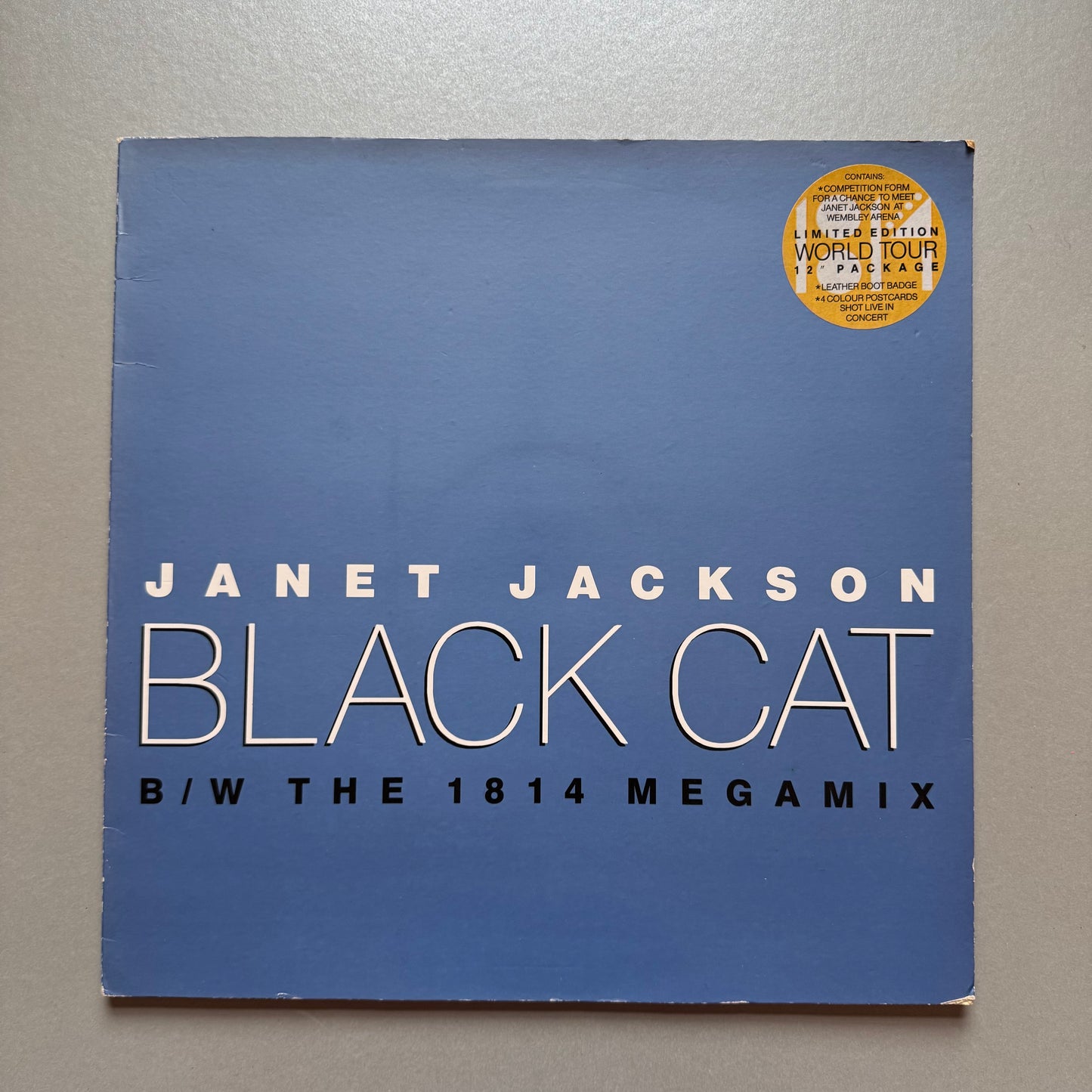 Janet Jackson Black Cat/The 1814 Megamix UK 12" single