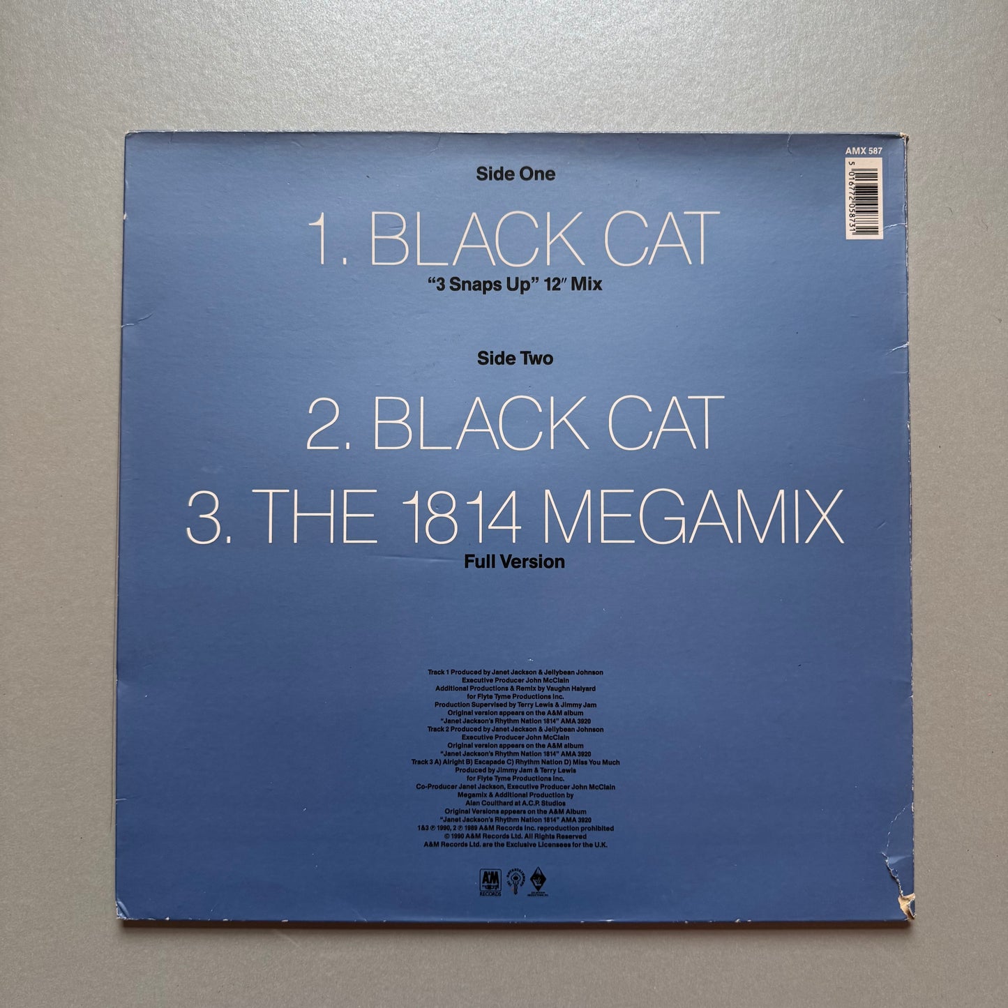 Janet Jackson Black Cat/The 1814 Megamix UK 12" single