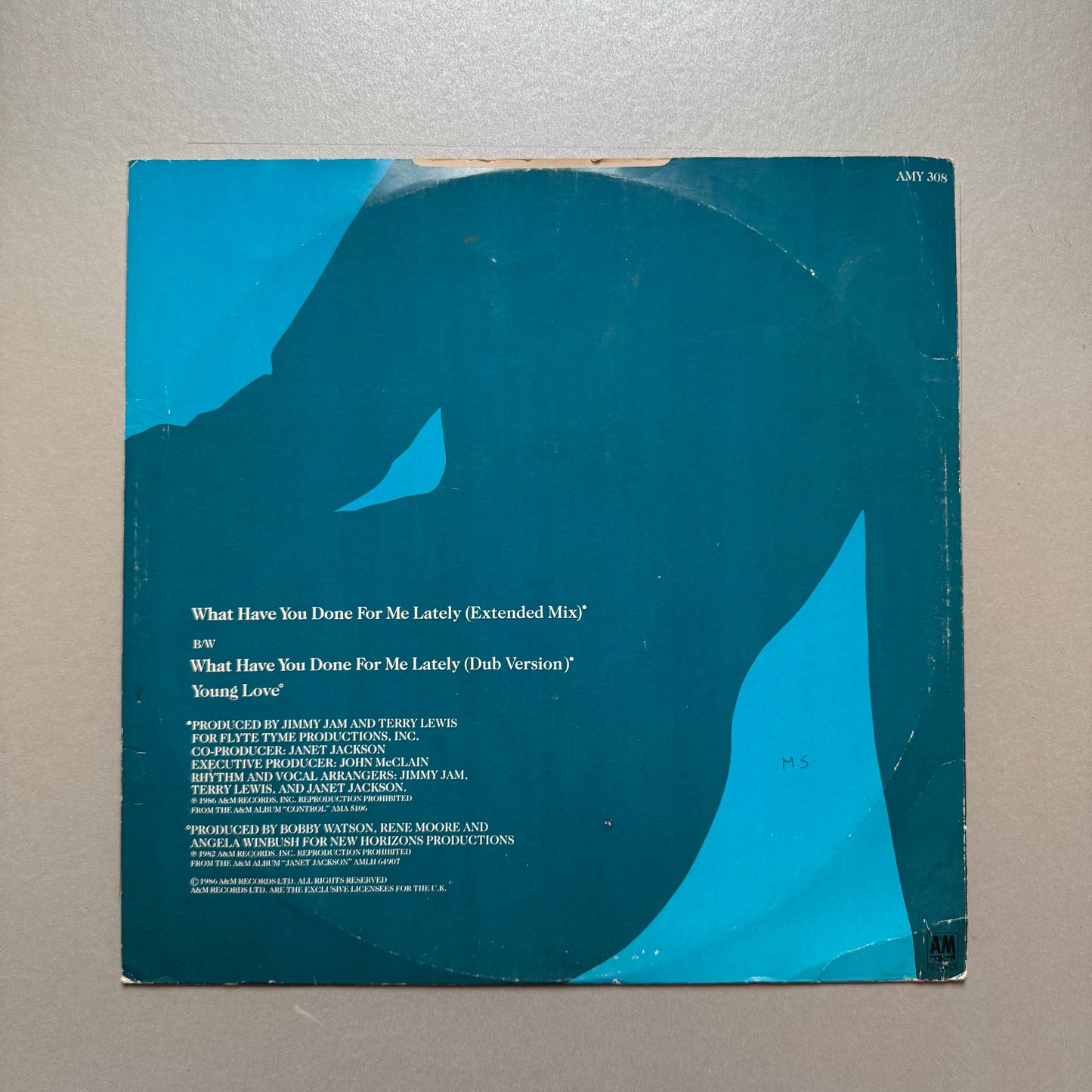 Janet Jackson What Have You Done for Me Lately UK 12" single