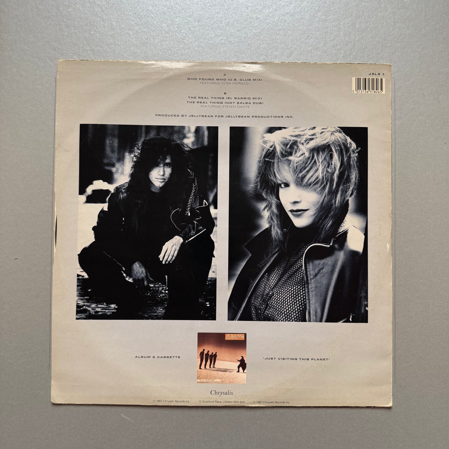 Jellybean featuring Elisa Fiorillo Who Found Who UK 12" single