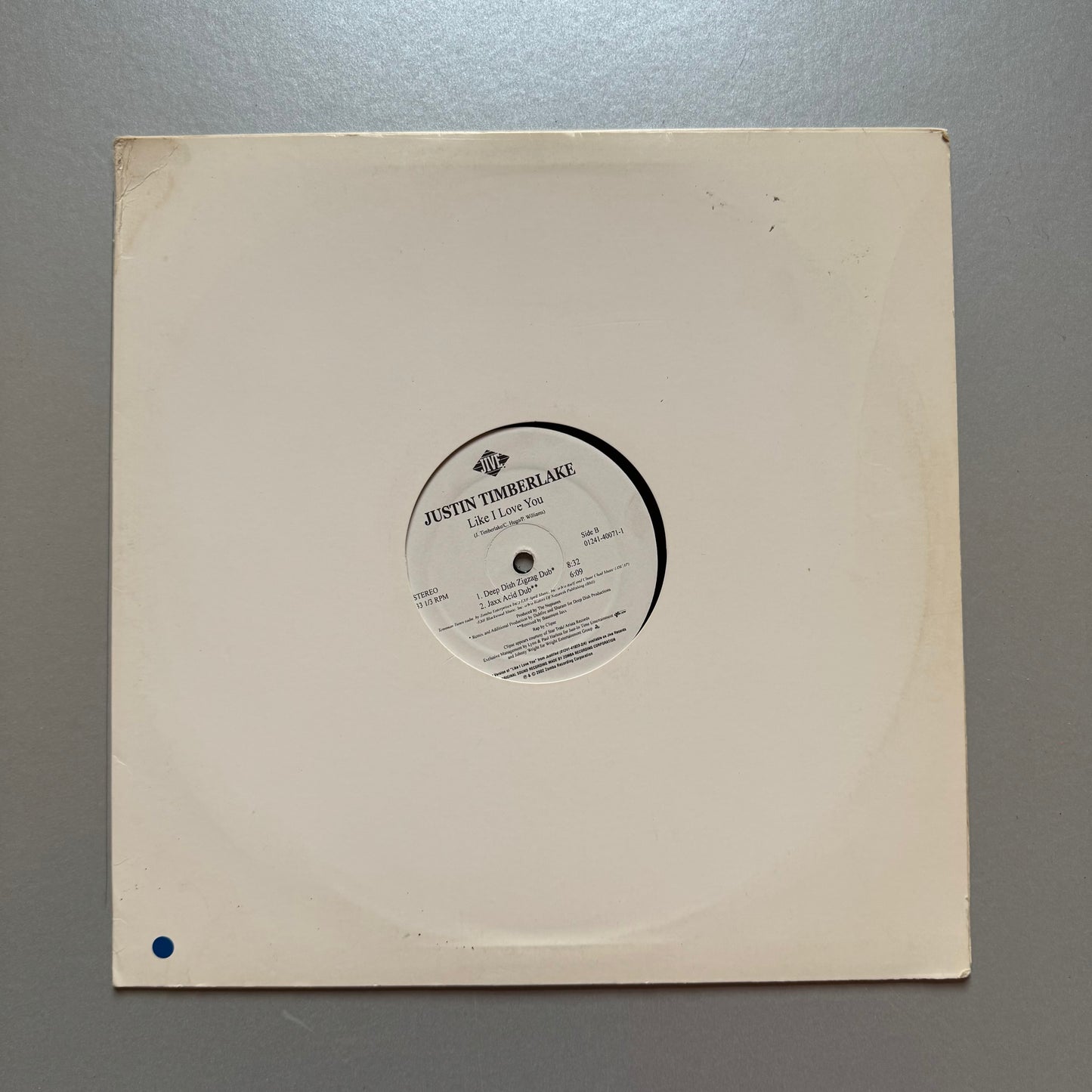 Justin Timberlake Like I Love You (The Club Mixes) UK 12" single