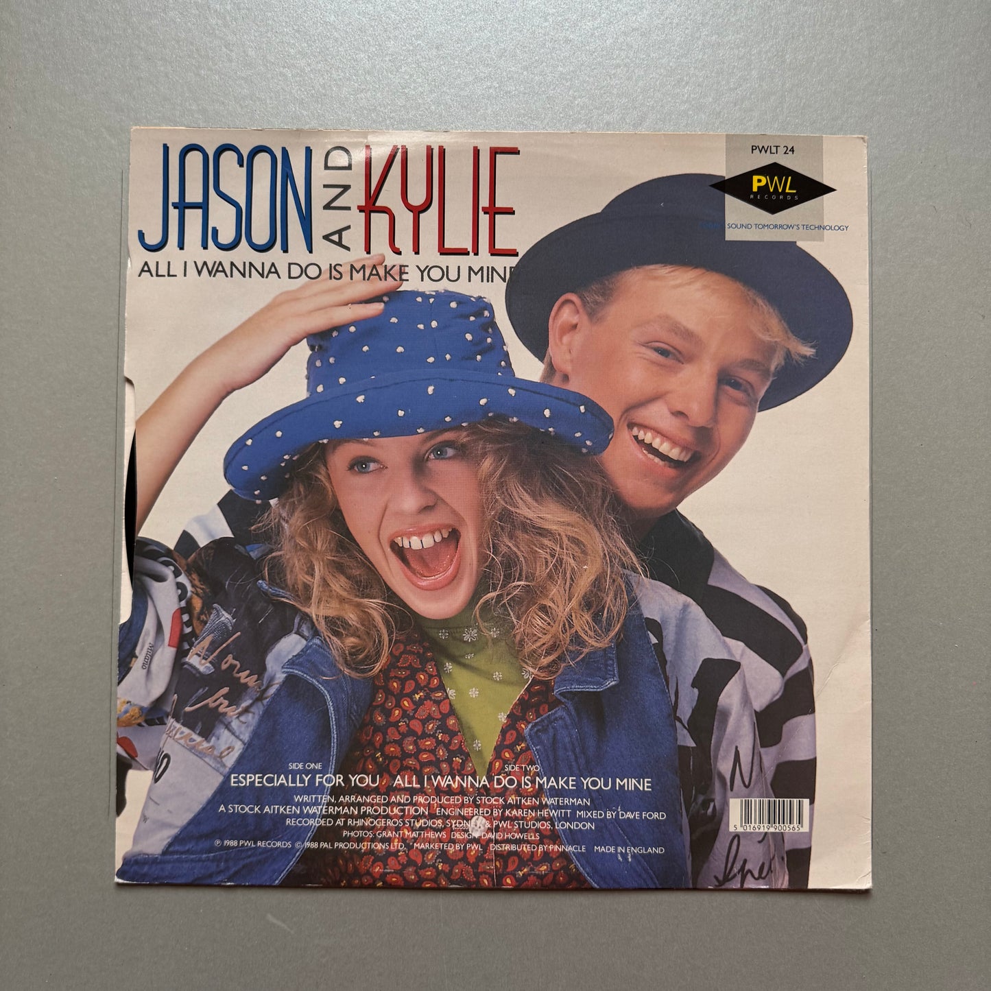 Kylie Minogue and Jason Donovan Especially For You UK 12" single