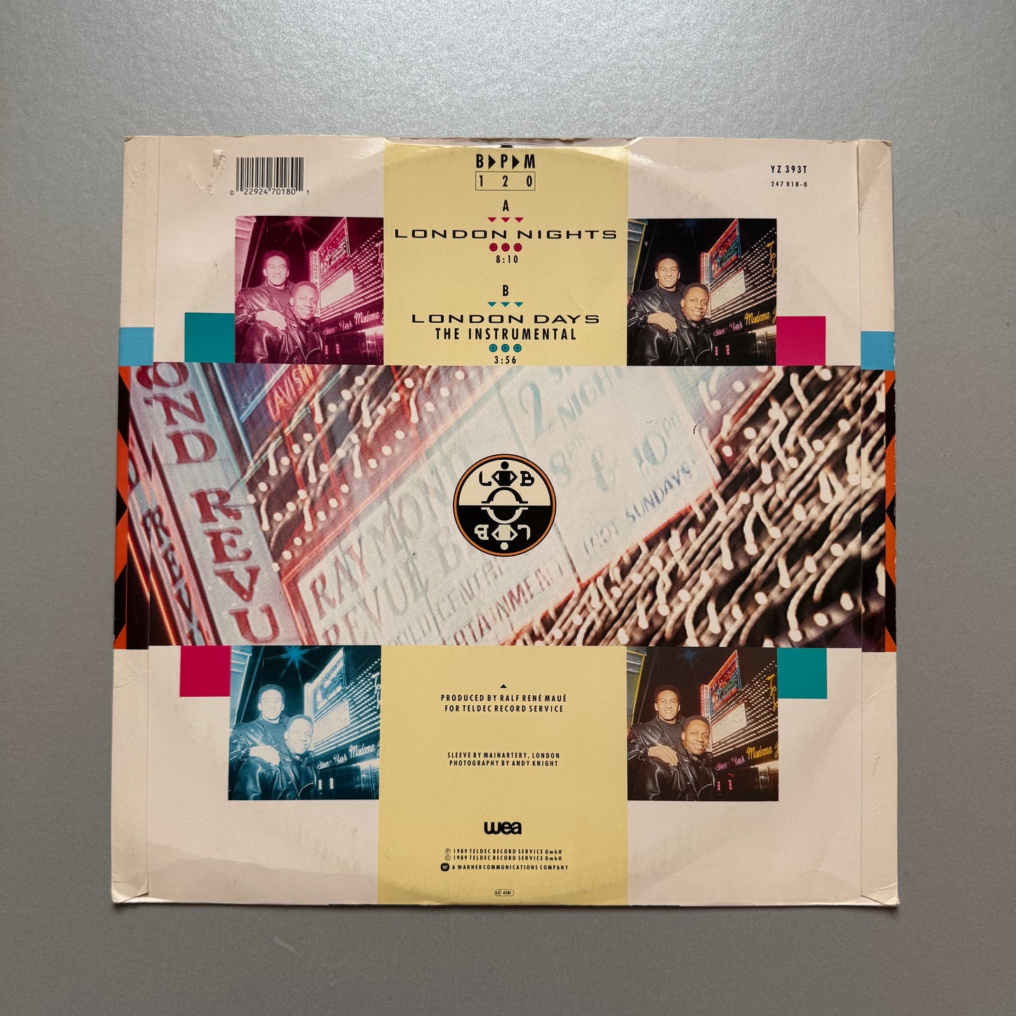 London Boys London Nights UK 12" single