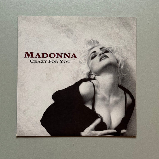 Madonna Crazy for You (1991 reissue) UK 7” single