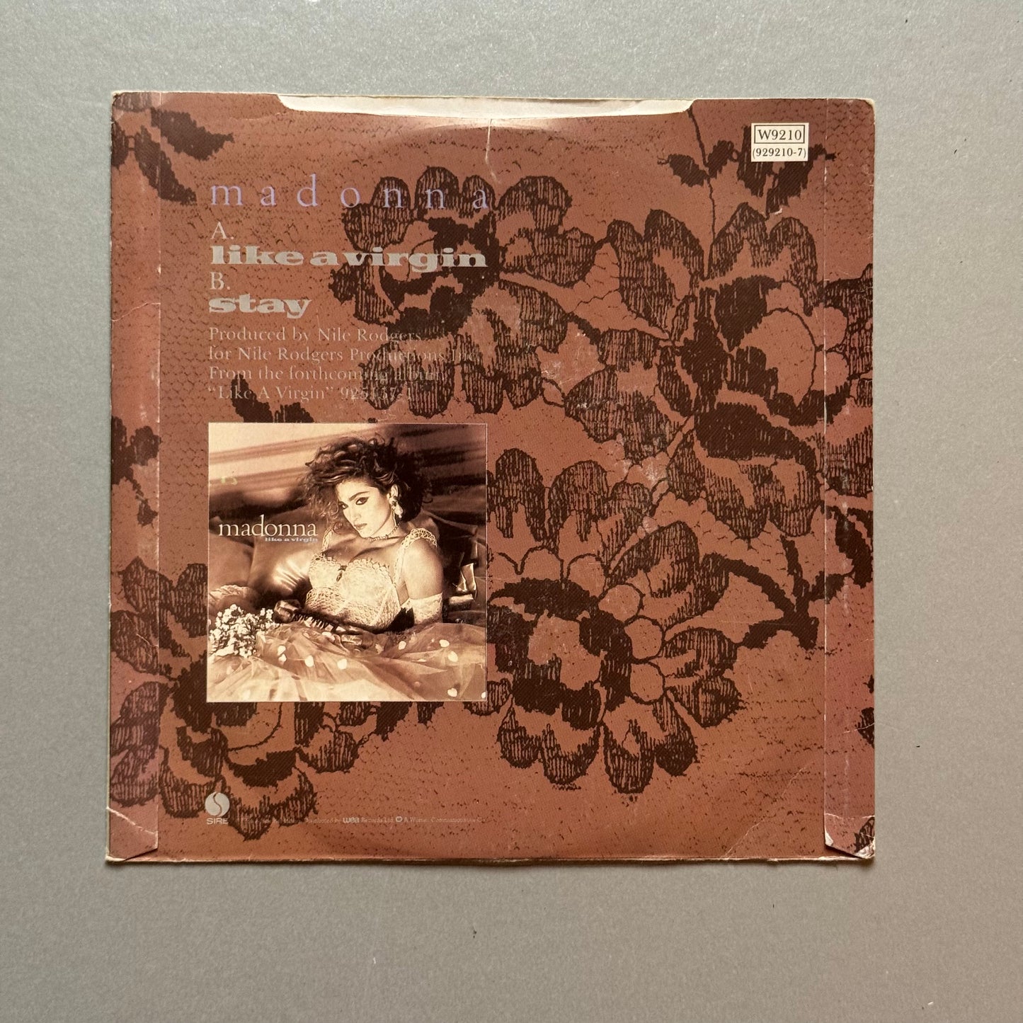 Madonna Like a Virgin UK 7” single