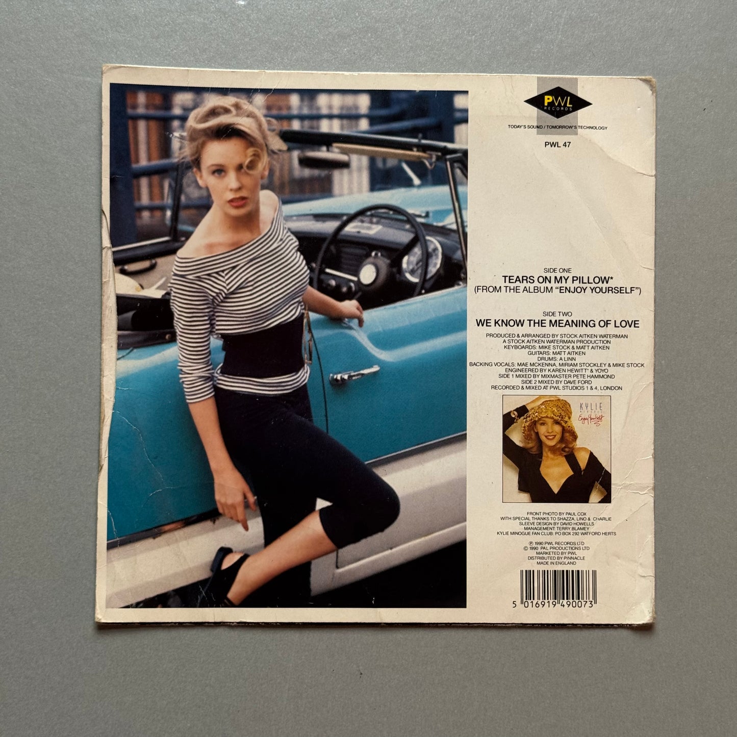 Kylie Minogue Tears On My Pillow UK 7” single