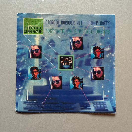 Giorgio Moroder with Philip Oakey Together in Electric Dreams UK 7” single