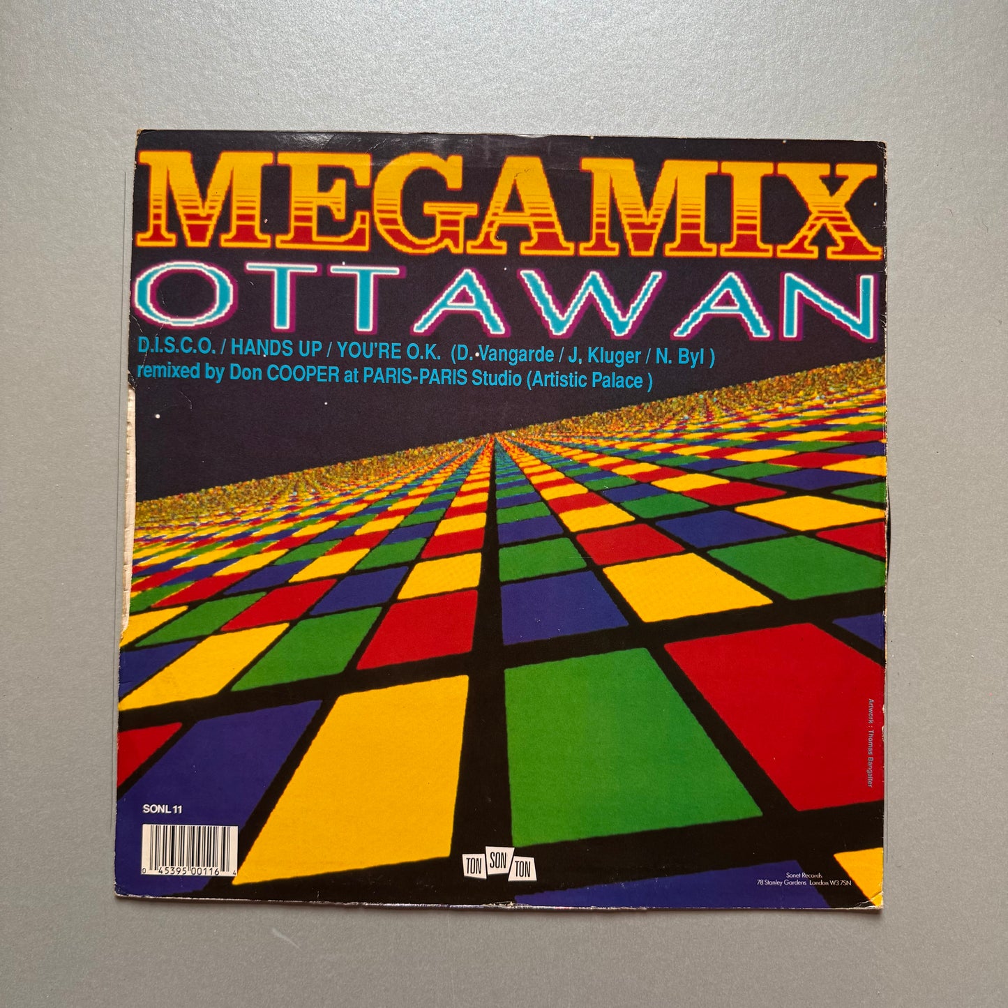 Ottawan Megamix UK 12" single