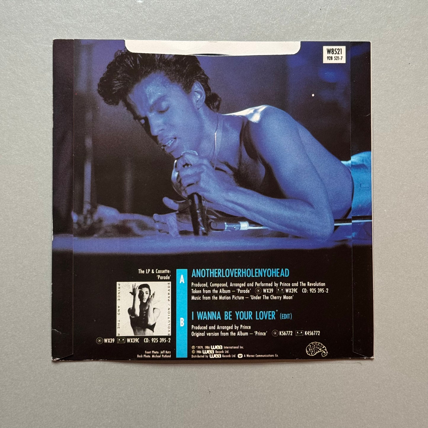 Prince & The Revolution Anotherloverholenyohead UK 7” single
