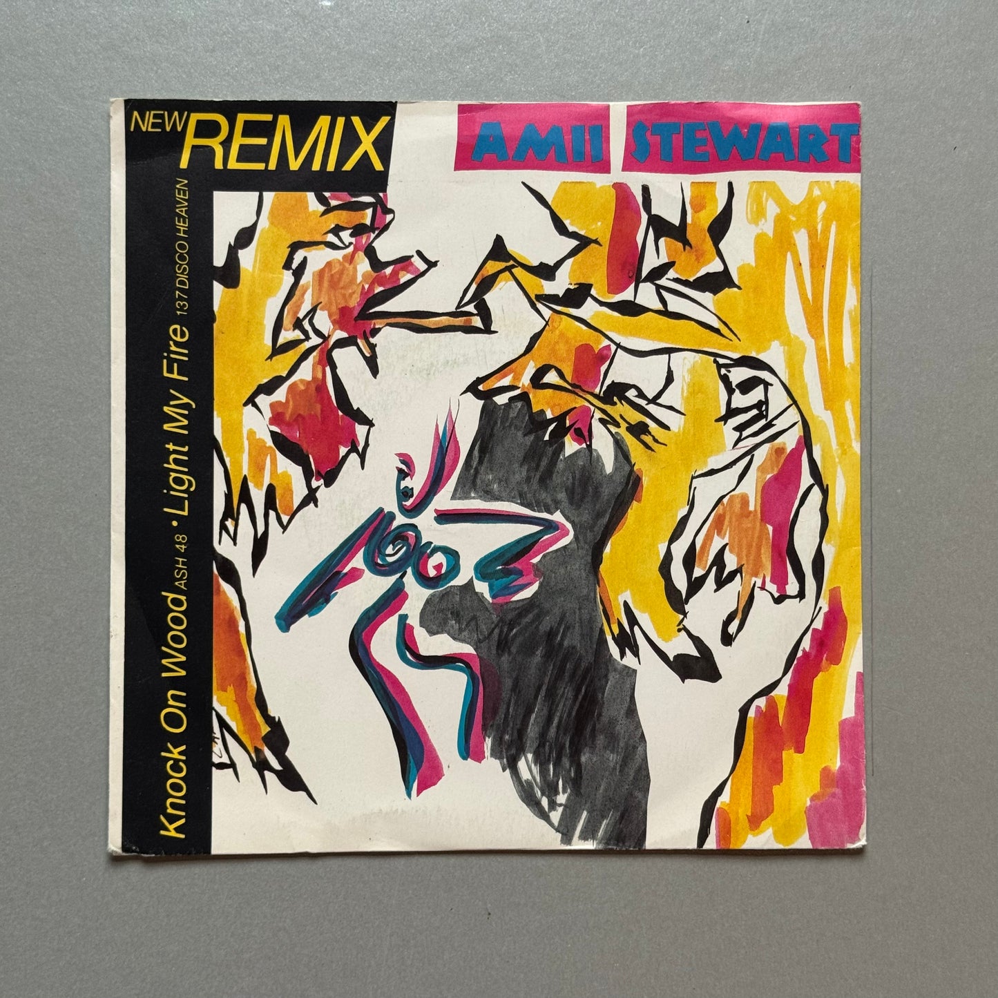 Amii Stewart Knock On Wood (New Remix) UK 7” single