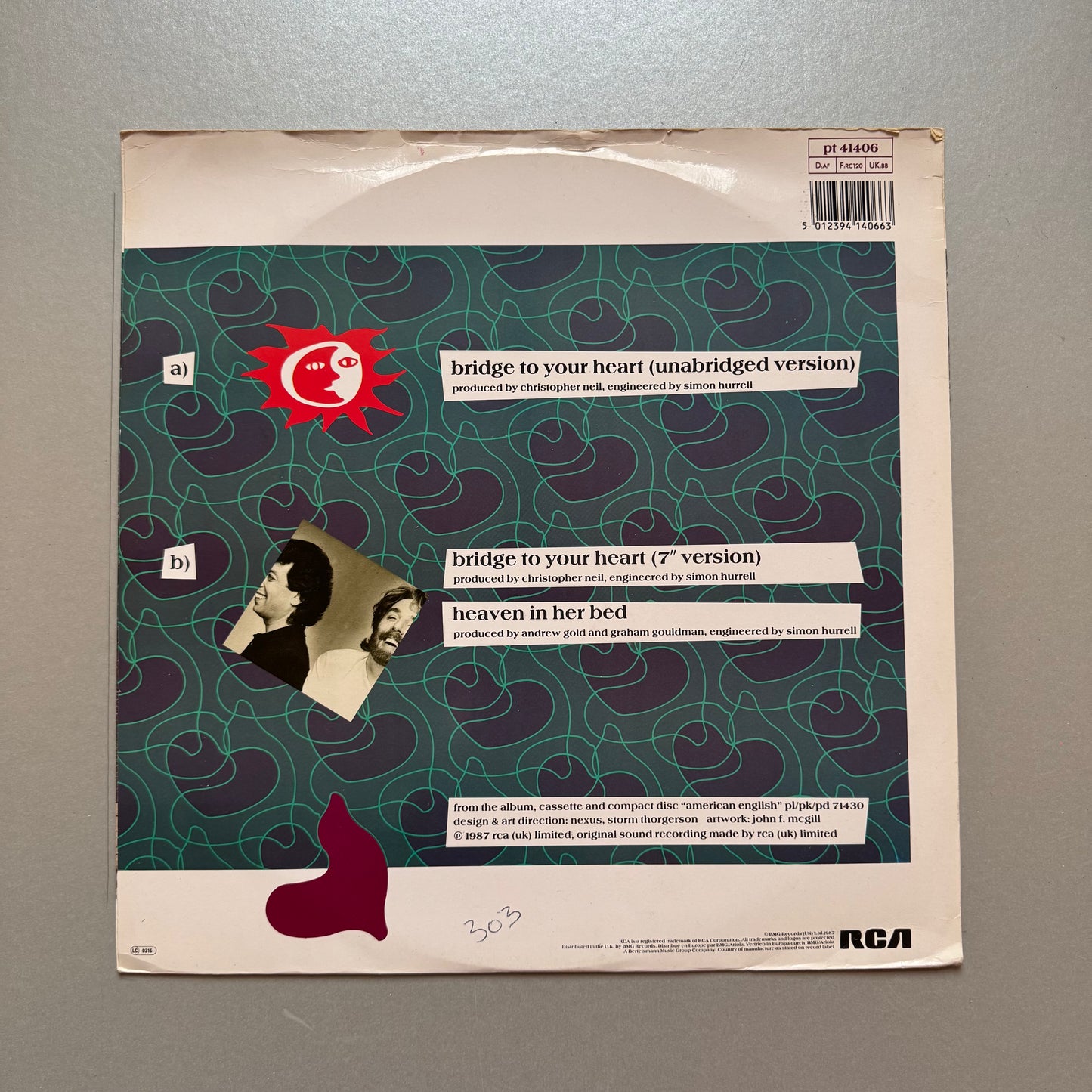 Wax Bridge to Your Heart UK 12" single