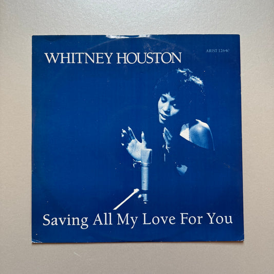 Whitney Houston Saving All My Love for You UK 12" single